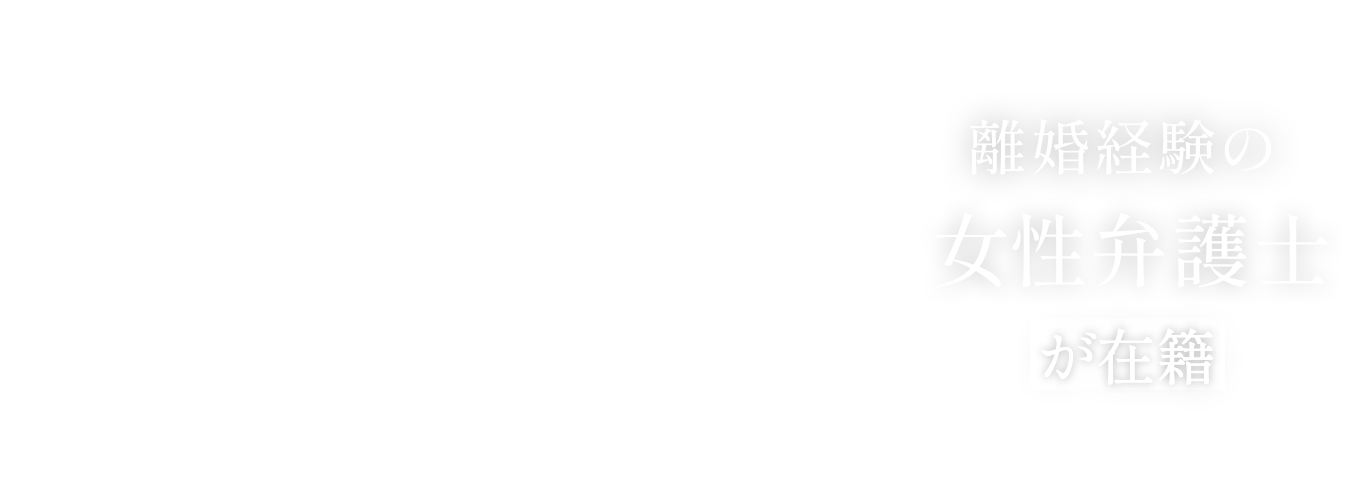 年間離婚相談件数150件/人、離婚事件受任件数250件/人、離婚経験の女性弁護士が在籍